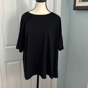 Women’s J. Jill black  Luxe Supima cotton t-shirt size XL